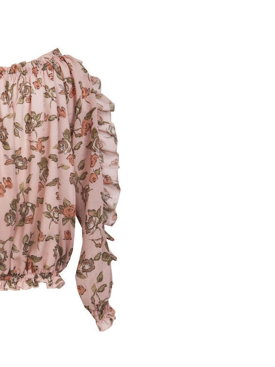 M&B Kid's Fashion Kinderhemd Langarm Rosa