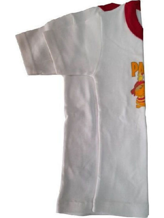 Paramana Детски потник Къс ръкав white