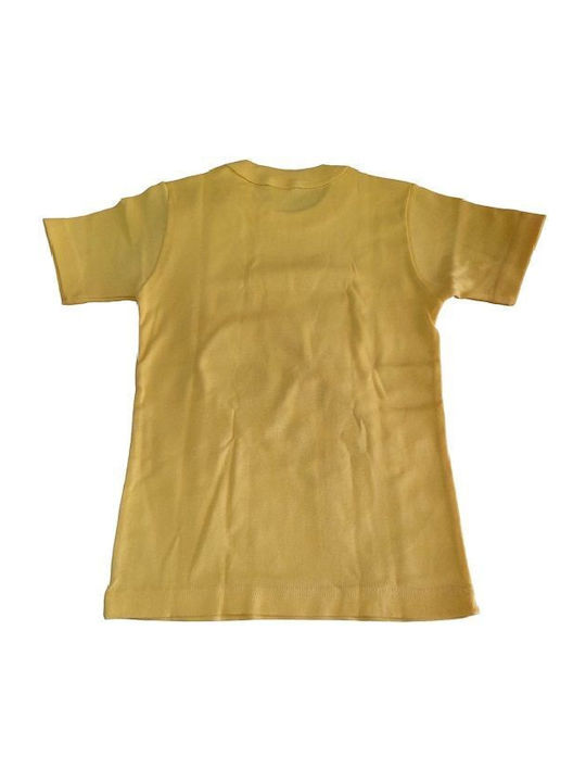 Paramana Kids' Undershirt Short-sleeved Yellow.