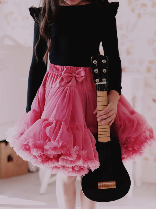Elefunt Fustă Tutú pentru Copii din Tulle Monocromă Fuchsia Elefunt Fustă Tutú pentru Copii din Tulle Monocromă Fuchsia