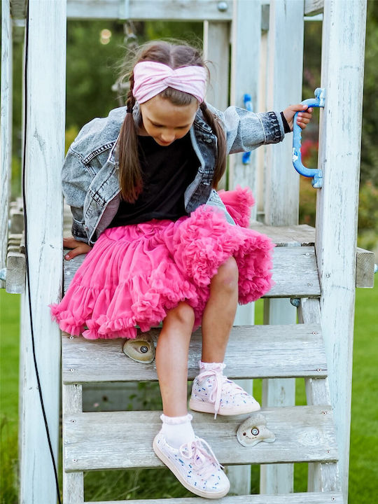 Elefunt Kids' Tulle Tutu Skirt Monochrome Fuchsia