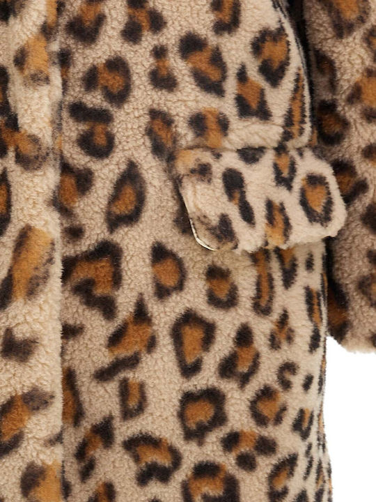 Monnalisa Детско Палто с Подплата Animal Print