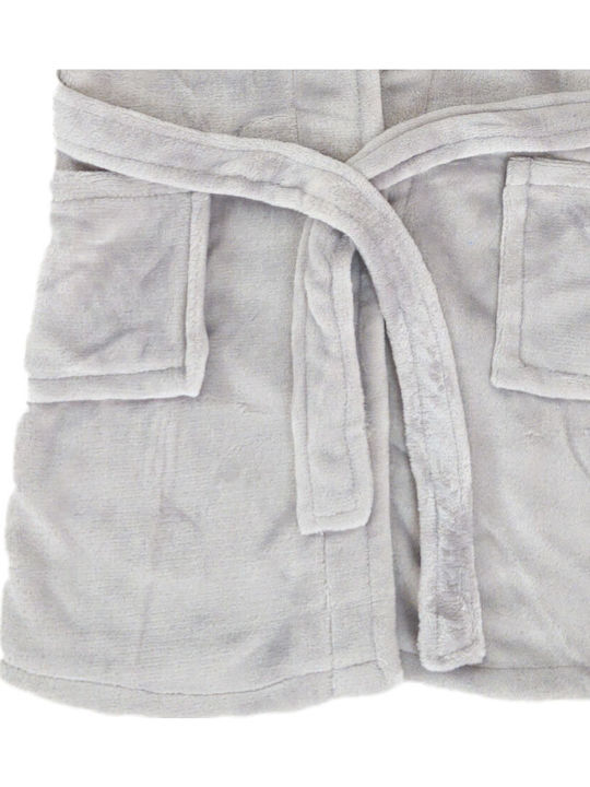 Bonito Kids' Robe Winter Fleece Gray