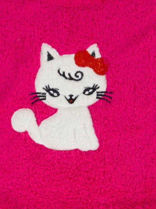 Bonito Kinder Bademantel Winterlich Fleece Fuchsia