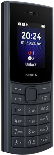 Nokia 110 4G (2024) Dual SIM Κινητό με Κουμπιά (Αγγλικό Μενού) Μπλε