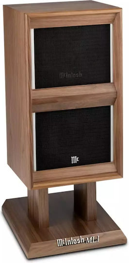 McIntosh ML1 Mk II Paar Hi-Fi Lautsprecher Boden 600W 4 Anzahl von Fahrern American Walnut Satin