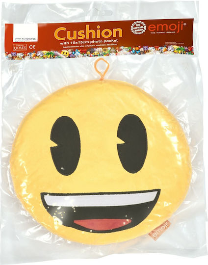 Pernă-Fotograf Emoji Față Zâmbitoare 30x30cm Pernă-Fotograf Emoji Față Zâmbitoare 30x30cm