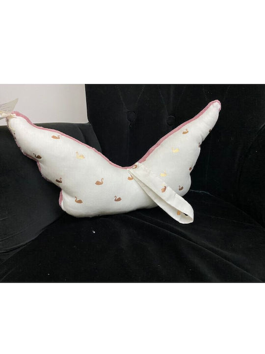 Angel Decorative Pillow Angel Wings Gold Swan Angel