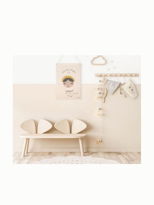 Παιδικη Παντα Τοιχου Nattiot Little Virgo Natural 40×50 100% Βαμβακι