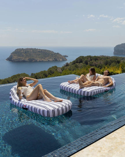 Flamingueo Φουσκωτό Στρώμα Θαλάσσης 2 Ατόμων Μπλε 175x135cm