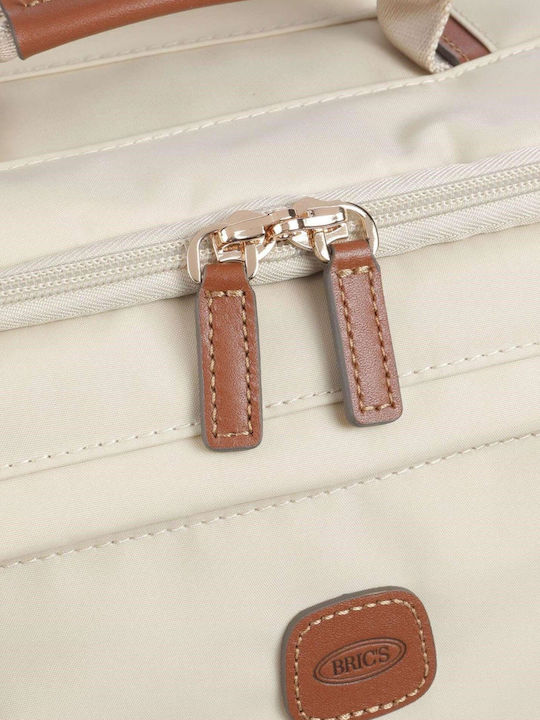 Bric's Milano Travel Cabin Suitcase Beige with 4 Wheels Height 55cm