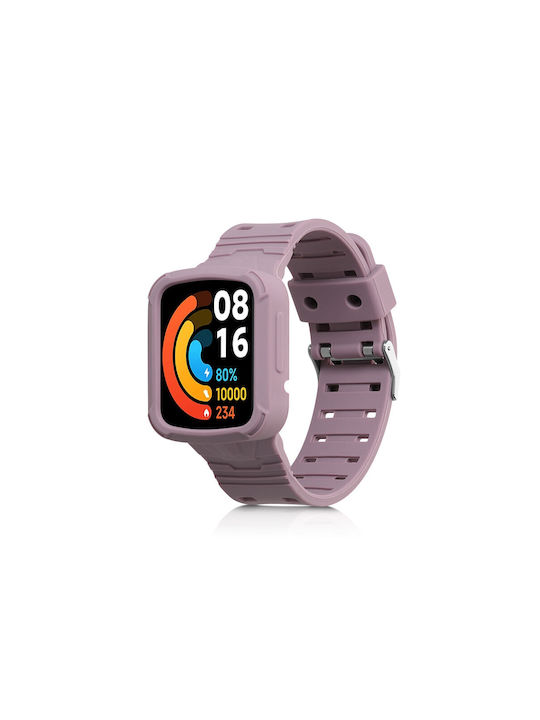 Strap Xiaomi Mi Watch Lite Redmi Watch Kwmobile Purple Silicone 58886.192 Strap Xiaomi Mi Watch Lite Redmi Watch Kwmobile Purple Silicone 58886.192