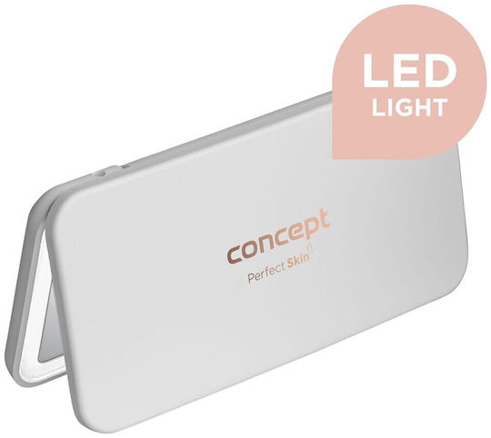 Concept Schminkspiegel Geldbörse mit Licht Weiß