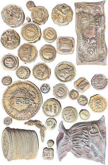 Silicone Mold A5 15×21cm Stamperia Venice City Art Antique Coins