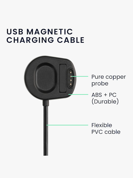 KWmobile Wearable Charger Suunto 7 Blackς