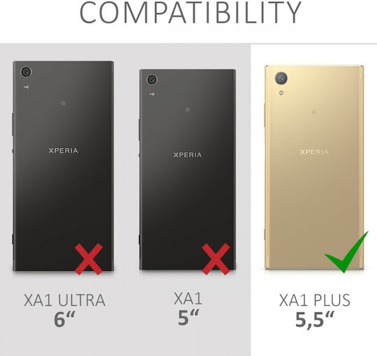 Kalibri Защитен екран Черен (Sony Xperia XA1 Plus, калибри)