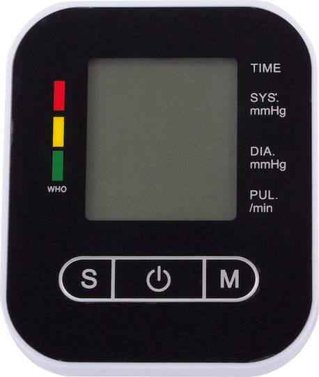 Electronic Arm Blood Pressure Monitor LCD Screen & Arrhythmia Detection Black 5907451350065 Verk Group