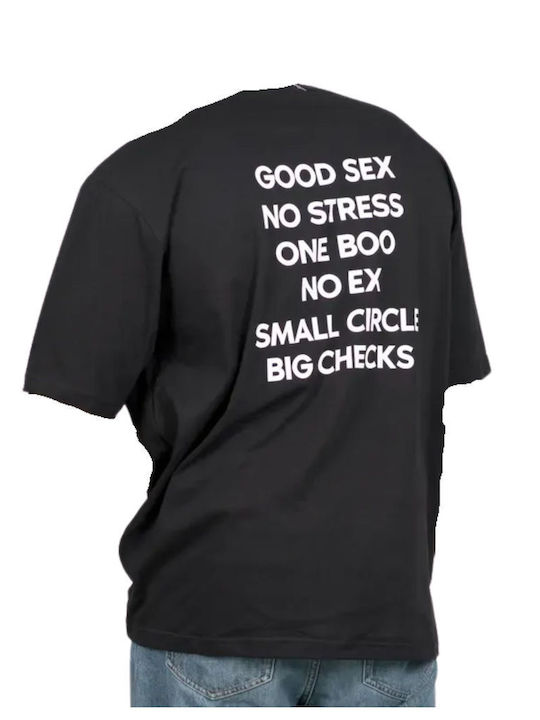 Bluza Tricou Cu Mânecă Scurtă Neagră