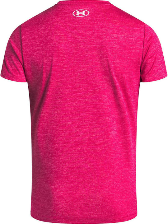 Women's Athletic Blouse Short Sleeve Fast Drying Fuchsia
