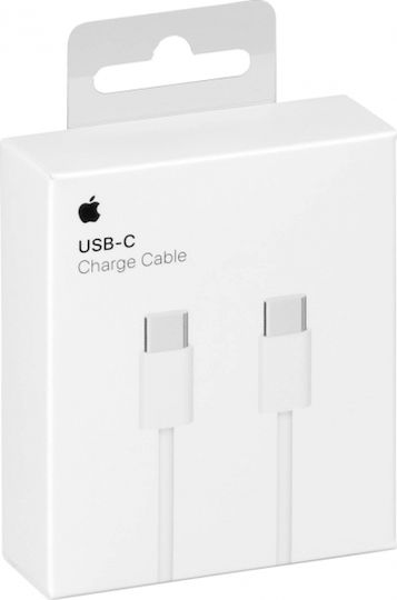 Apple Braided USB 2.0 Cable USB-C Male - USB-C 60W White 1m MQKJ3ZM/A