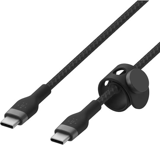 Belkin Braided USB 2.0 Cable USB-C Male - USB-C 60W PD Black 2m CAB011BT2MBK