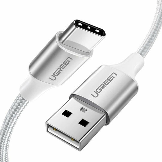 Ugreen Us288 Braided USB 2.0 Cable USB-C Male - USB-A PD Gray 1m 60131
