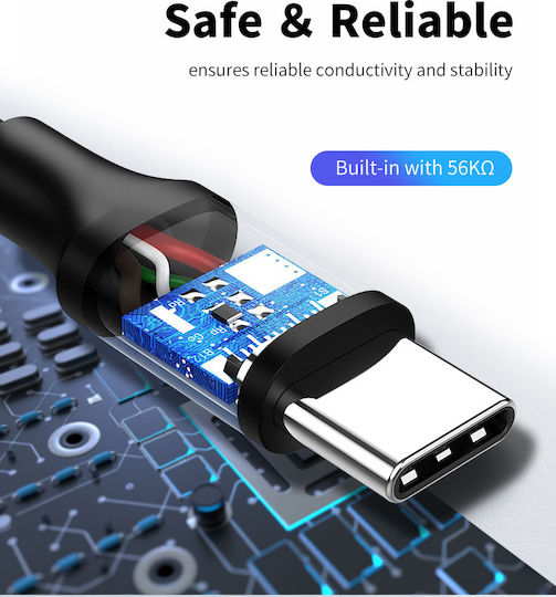 Cabletime C160 USB 2.0 Kabel USB-C männlich - USB-A 15W Weiß 2m