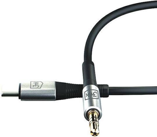 3MK Regular USB 2.0 Cablu USB-C bărbătesc - 3,5 mm male Negru 1m