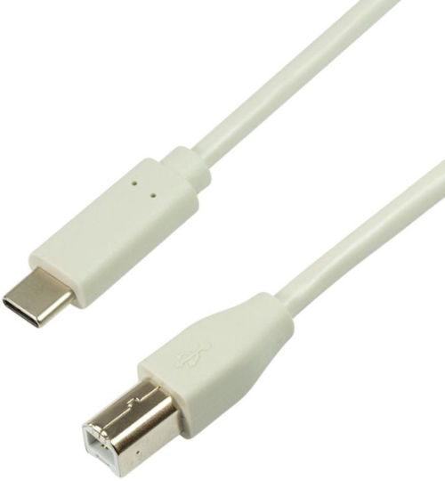 LogiLink USB 2.0 Cable USB-C male - USB-B Gray 1m (CU0160)