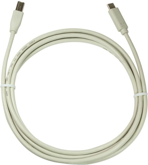 LogiLink USB 2.0 Cable USB-C male - USB-B Gray 1m (CU0160)