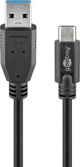 Goobay USB 3.0 Cable USB-C Male - USB-A Black 0.15m