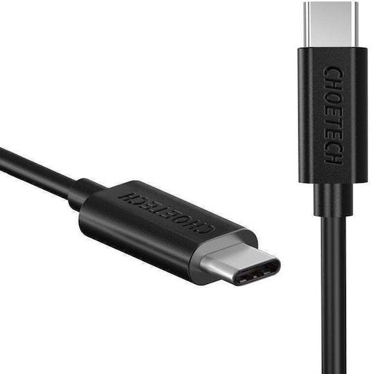 Choetech USB 2.0 Cable USB-C male - USB-C 60W Μαύρο 1m CC0002