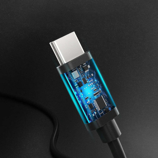 Choetech USB 2.0 Cable USB-C male - USB-C 60W Μαύρο 1m CC0002
