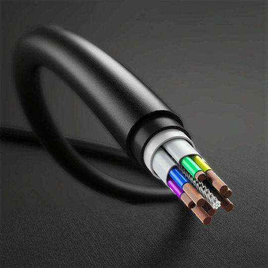 Choetech USB 2.0 Cable USB-C male - USB-C 60W Μαύρο 1m CC0002