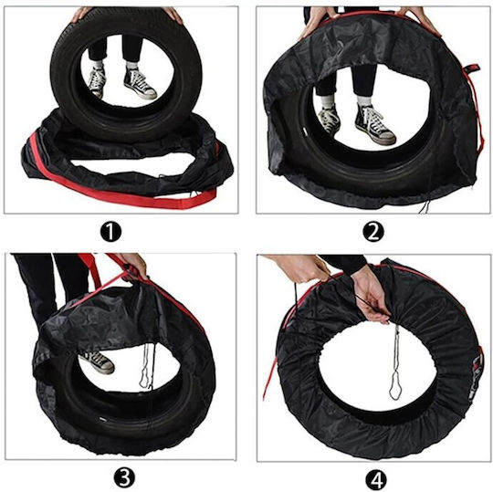 Auto Schutz Zubehör Ρεζέρβα Abdeckung 0778 Größe S 13"-19" Satz 4 Stücke