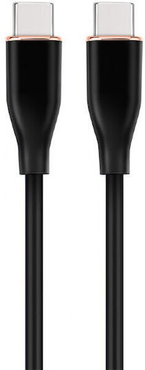 Gembird USB 2.0 Cable USB-C male - USB-C 60W PD Μαύρο 1.5m CC-USB2S-CMCM-1.5M-BK