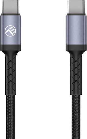 Tellur Type-C към Type-C кабел 3A 60W 1м черен