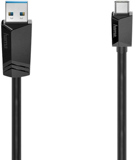 HAMA USB 3.2 Кабел USB-C Мъжки - USB-A Черен 0.25м 00200650