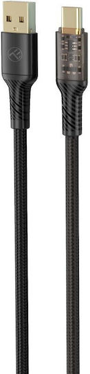 Tellur USB към Type-C кабел за данни 3A 100см черен