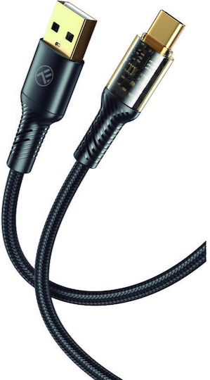 Tellur USB към Type-C кабел за данни 3A 100см черен