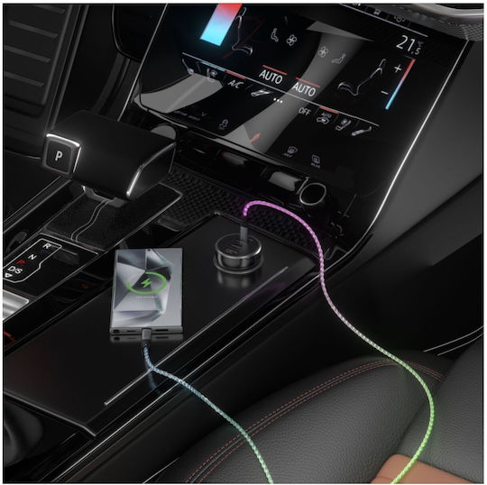 4Smarts USB 2.0 Cable USB-C male - USB-C 60W PD Πολύχρωμο 1.5m
