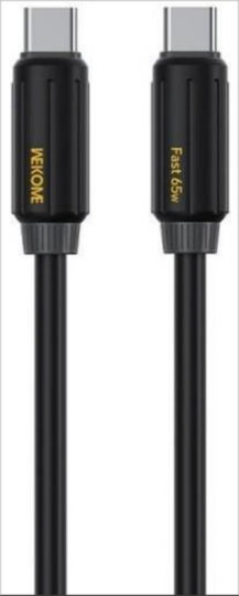 WK Wdc-28 USB 2.0 Kabel USB-C männlich - USB-C 65W PD Schwarzes 1m