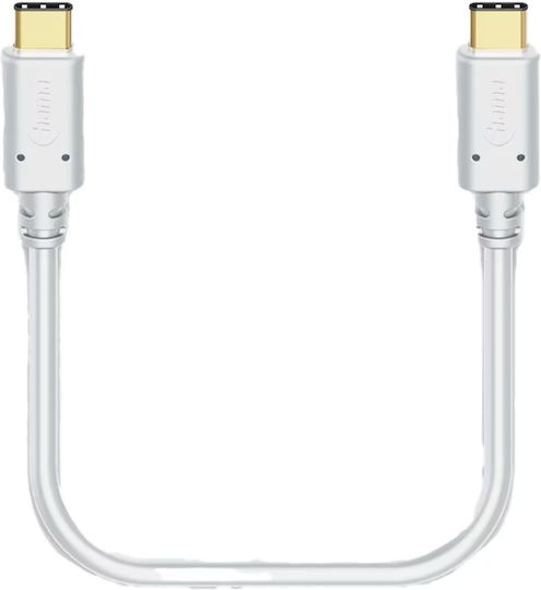 HAMA USB 2.0 Кабел USB-C Мъжки - USB-C Бял 1.5м 00201592