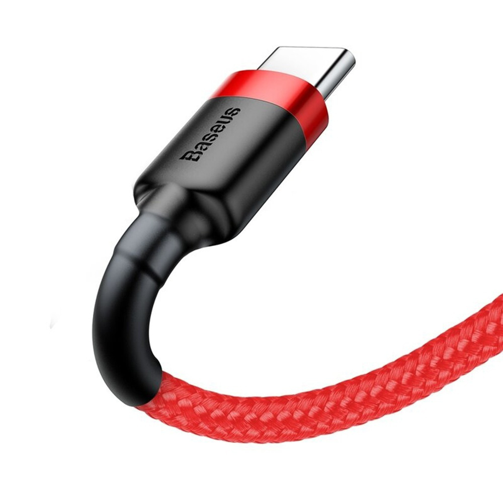 Baseus Cafule USB 2.0 Cable USB-C male - USB-A Κόκκινο 2m (CATKLF-C09)