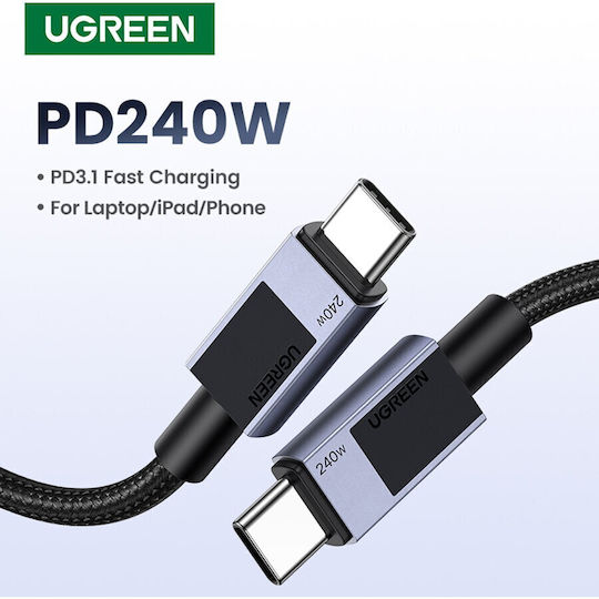 Ugreen USB 2.0 USB-C Male To USB-C 240W Gray 1m Cable