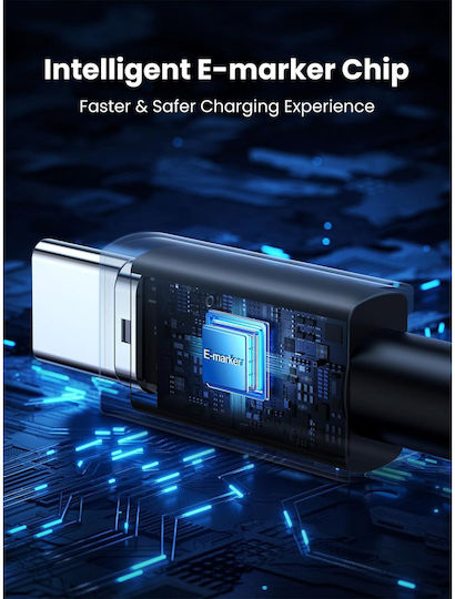 Ugreen USB 2.0 Cable USB-C male - USB-C 240W Γκρι 2m 45068