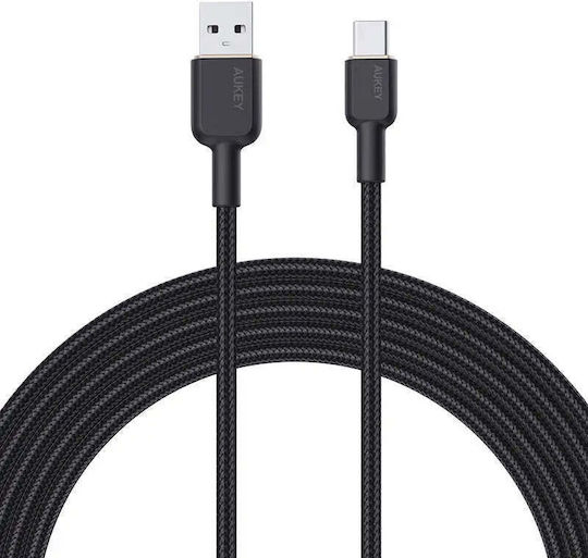 Aukey CB-NAC1 USB 2.0 Cable USB-C male - USB-A Λευκό 1m