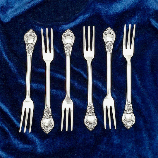 Silberne Gabeln 6Stück M14,5cm Pir00021