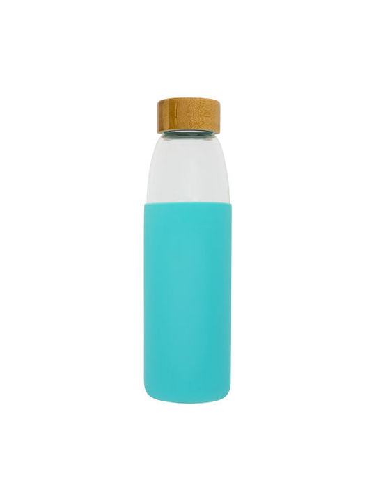 Pf Concept Bottle Water Glass with Screw Cap Transparent 540ml