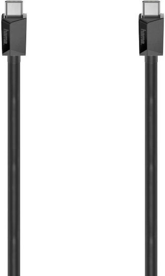 HAMA USB 3.2 Видео Кабел USB-C Мъжки - USB-C 60W Черен 1м 00200656